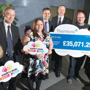 Thorntons raises £35,000 for Cash for Kids | Scottish Legal News