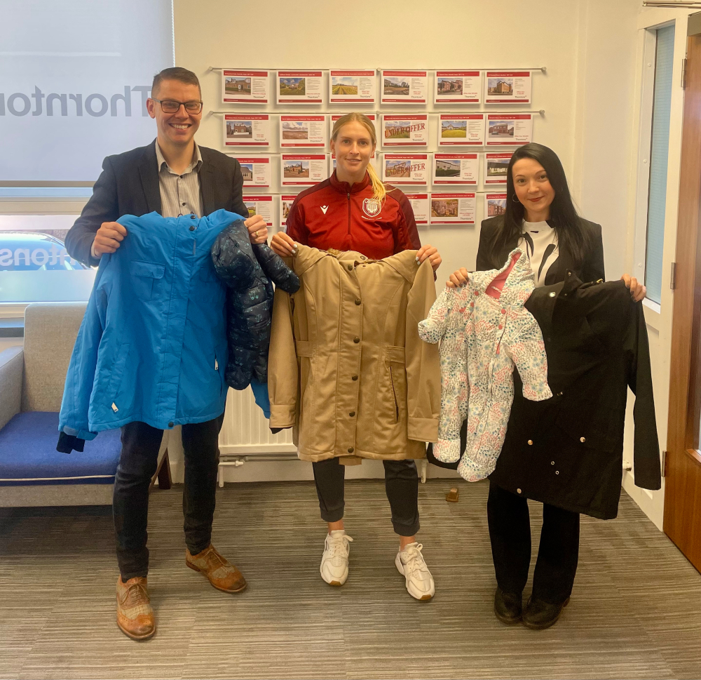 Thorntons joins charity coat collection