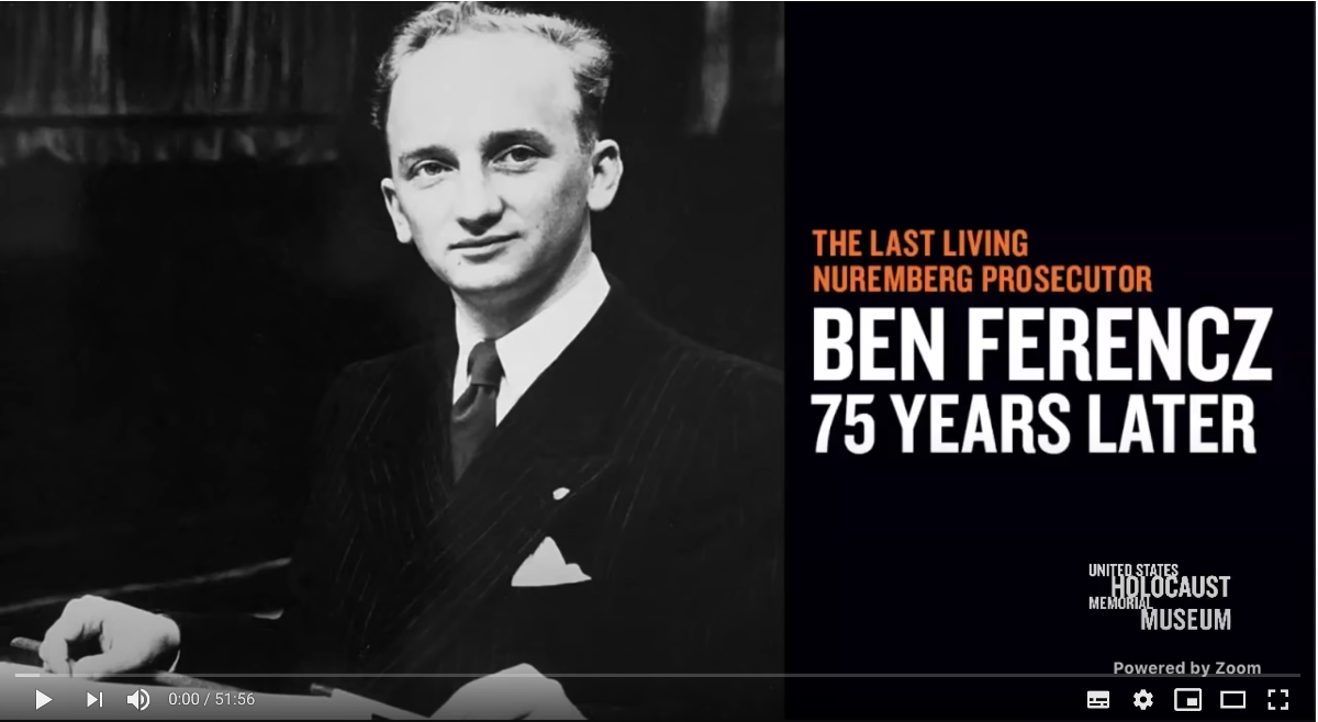 Watch: Benjamin Ferencz – the last Nuremberg prosecutor