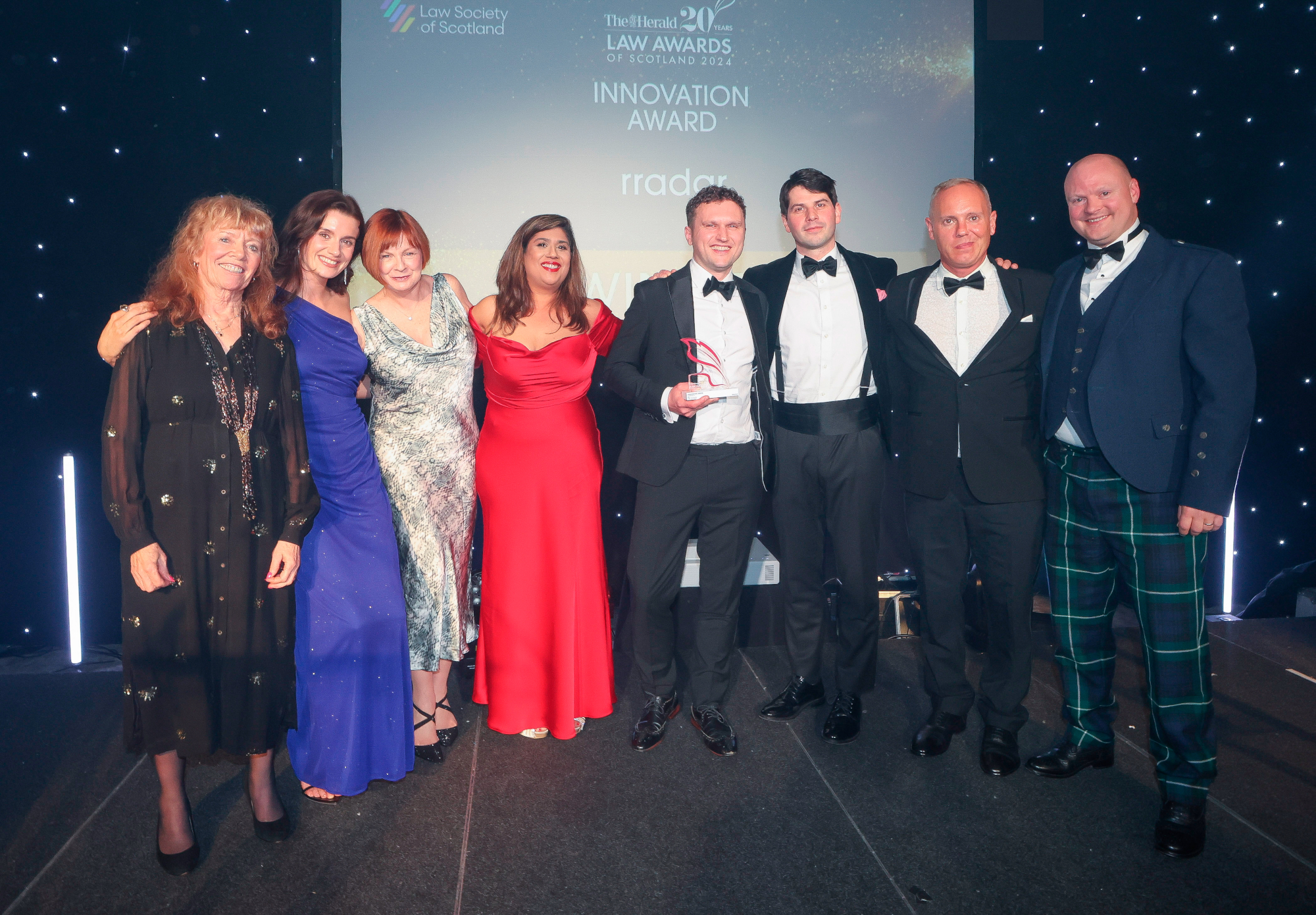 rradar wins innovation award at Herald Law Awards