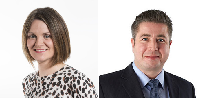 Joanne Ockrim and Martin O’Neill made partners at Wright, Johnston & Mackenzie